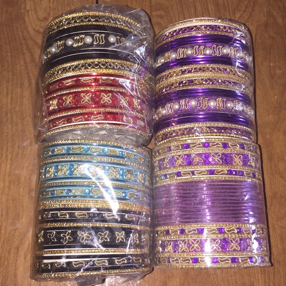 Jewelry - 🆕 Plus Size Indian Glittery Bangle Bracelets